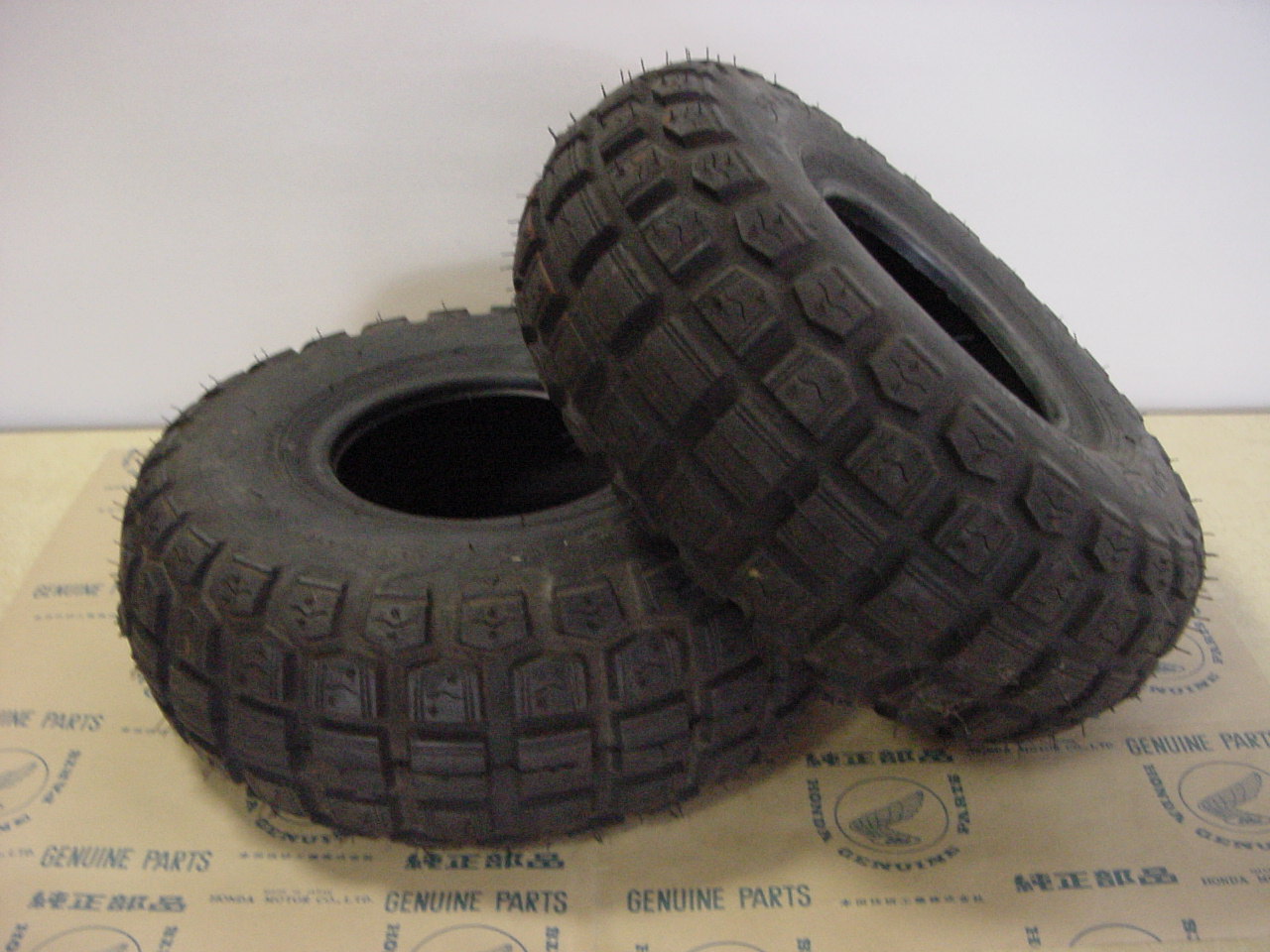 HONDA 1970-1975 QA50. SET OF BRIDGESTONE NOS TIRES. THIS SET IS FOR QA50, QA50K1, QA50K2, QA50K3. HONDA OEM PART NUMBER IS 44711-114-003